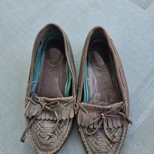 Walkables Brown Leather Moccasins